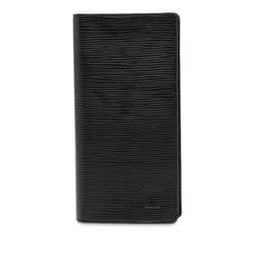Louis Vuitton Epi Portefeuille Brazza Long Wallet M66542 Noir Black Leather Men's LOUIS VUITTON
