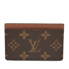 Louis Vuitton Monogram Porte Carte Sample Business Card Case/Card Case/Pass Case M61733 Brown