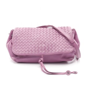 Bottega Veneta Intrecciato Leather Shoulder Bag for Women in Purple