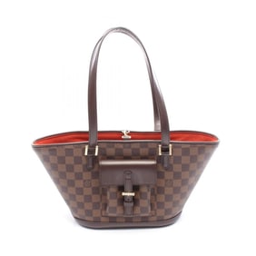 Louis Vuitton Manosque PM Tote Bag, Coated Canvas and Leather with Damier Finish, Brown, Women's,