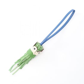 Hermes Hermès Chouette Vert Yucca Charm Leather Accessory, Anjou Milo, Swift Leather, Epsom