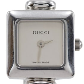 Gucci Women's 1900L Stainless Steel Quartz Analog Watch with Silver Dial