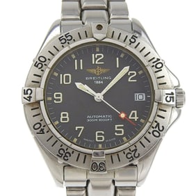 Breitling Colt Watch A17035 Stainless Steel Automatic Analog Display Black Dial Women's