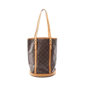 Louis Vuitton Bucket GM Shoulder Bag, Coated Canvas and Leather, Monogram, Women's, Brown, M42236