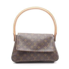 Louis Vuitton Mini Looping Handbag, Coated Canvas and Leather, Monogram, Women's, Brown, M51147