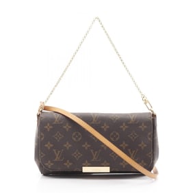 Louis Vuitton Favorite MM Handbag, Coated Canvas and Leather, Monogram, Women's, Brown, M40718