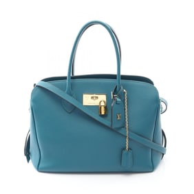 Louis Vuitton Mila MM Corvert Handbag, Leather, Women's, Blue, M55023