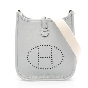 Hermes Hermès Evelyn TPM Amazon Shoulder Bag in Taurillon Clemence Leather, Gray, for Women