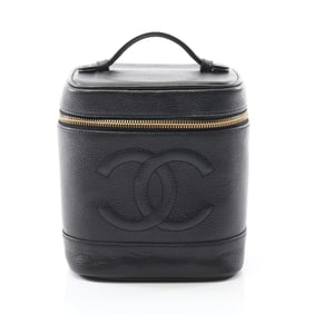 Chanel Coco Mark handbag in calfskin leather, black for women
