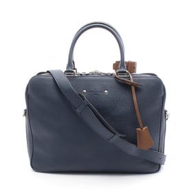 Louis Vuitton Armand MM Briefcase Bag in Taurillon Leather, Navy Blue, M54380