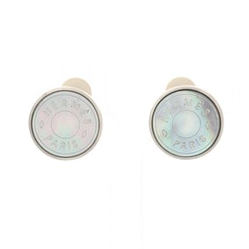 Hermes Hermès Serie earrings in stainless steel, silver for women