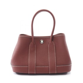 Hermes Hermès Neo Garden 23 Handbag, Negonda Leather, Women's, Bordeaux, 086422CK