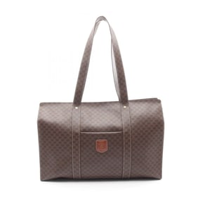 Celine Macadam Tote Bag, Coated Canvas and Leather, Women's, Brown