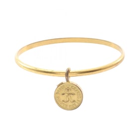 CHANEL Coco Mark Bangle Accessory GP (Gold Plated) Women's Gold