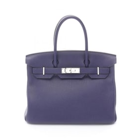 Hermes Birkin 30 Handbag, Leather Togo, Women's, Blue