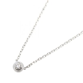 Cartier Amour XS Necklace in 18K White Gold with Diamonds, available silver and clear tones.