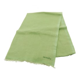 Hermes Hermès New Libris scarf/stole made of cashmere and linen, green for women