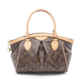 Louis Vuitton Tivoli PM Handbag, Coated Canvas and Leather, Monogram, Women's, Brown, M40143