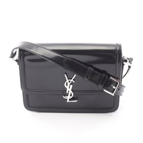 Yves Saint Laurent Saint Laurent Paris Solferino Shoulder Bag, Patent Leather, Women's, Black,