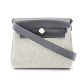 Hermes Hermès Airbag Zip Mini Shoulder Bag, Canvas and Leather, Toile H, Vache Hunter, Women's,