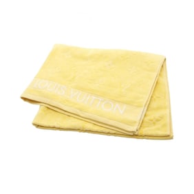 Louis Vuitton Monogram Beach Towel, Cotton, Women's, Yellow, R96537