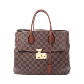 Louis Vuitton Ascot Handbag, Coated Canvas and Leather with Damier Finish, Brown, N41273, Women's
