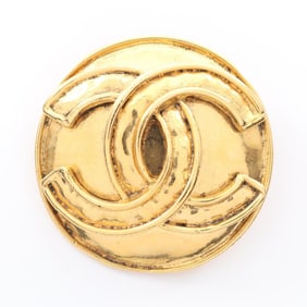 CHANEL Coco Mark Brooch Accessory GP (Gold Plated) Women's Gold