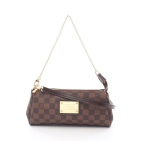 Louis Vuitton Eva Handbag, Coated Canvas and Leather with Damier Finish, Brown, N55213