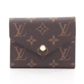 Louis Vuitton Victorine Portefeuille Tri-fold Wallet, Coated Canvas, Monogram, Women's, Brown and