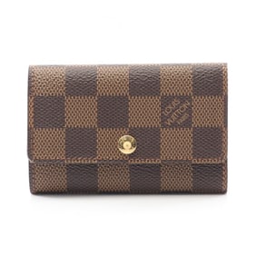 Louis Vuitton Multicle 6 Key Case, Coated Canvas with Damier Leather, Brown, for Men and Women,