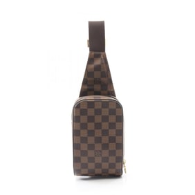 Louis Vuitton Geronimos Waist Bag/Body Bag, Coated Canvas with Damier Leather, Brown, for Men and
