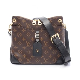 Louis Vuitton Odeon NM PM Shoulder Bag, Coated Canvas and Leather, Monogram, Women's, Brown Black,