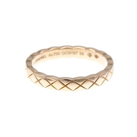 Chanel Coco Crush Ring Mini Model Pink Gold (18K) Fashion No Stone Band Ring Pink Gold
