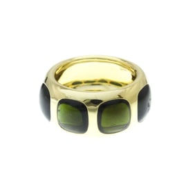 Pomellato Byzantine Ring Yellow Gold (18K) Fashion Tourmaline Band Ring Green