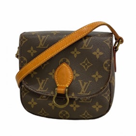 Louis Vuitton Monogram Mini Saint-Cloud Shoulder Bag M51244 Brown Women's