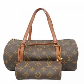 Louis Vuitton Monogram Papillon 30 Handbag M51385 Brown Women's