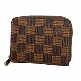 Louis Vuitton Damier Zippy Coin Purse N63070 Ebene for Men and Women