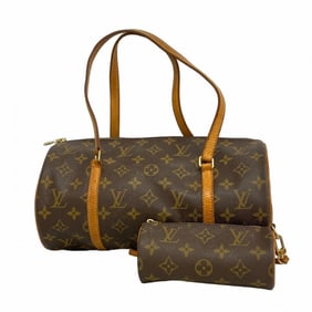 Louis Vuitton Monogram Papillon 30 Handbag M51385 Brown Women's