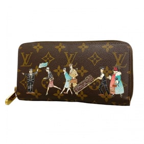 Louis Vuitton Monogram Illustre Zippy Wallet M60291 Brown Rose Women's