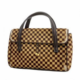 Louis Vuitton Damier Sauvage Lion Handbag M92131 Ebene Women's