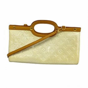 Louis Vuitton Vernis Roxbury Drive Handbag M91374 Perle 2-Way Bag for Women
