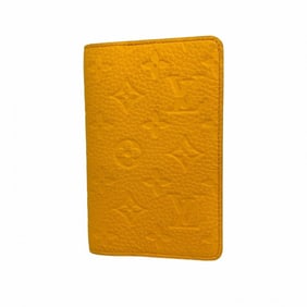 Louis Vuitton Monogram Taurillon Notebook Cover PM Emily GI1210 Saffron Yellow Men's
