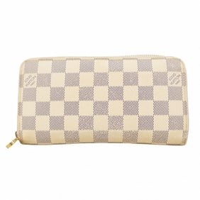 Louis Vuitton Damier Azur Zippy Wallet N60019 White Women's