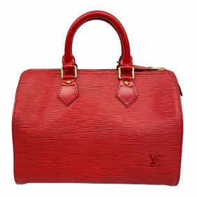 Louis Vuitton Epi Speedy 25 Handbag M43017 Castilian Red for Women