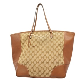 Gucci GG Canvas Tote Bag 323671 Brown Champagne Women's P1629039