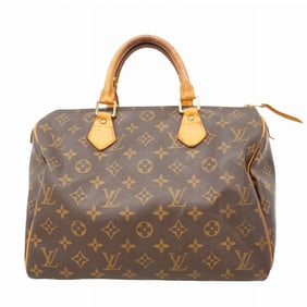 Louis Vuitton Monogram Speedy 30 Handbag M41108 Brown Women's P1626517