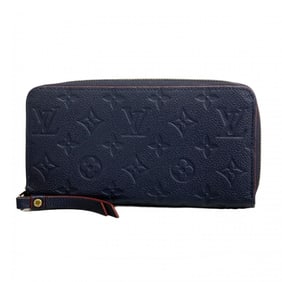 Louis Vuitton Monogram Empreinte Zippy Wallet M62121 Marine Rouge Women's Long