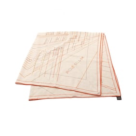 Hermes Hermès Carré Jean 140 Pique Sellier Scarf, Silk, Cashmere, Beige, Multicolor