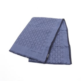 Hermes Hermès Echarpe Tisse Indian Horse Scarf, Silk, Cashmere, Women's, Navy