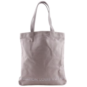 Louis Vuitton Fondation Paris Tote Bag, Museum Exclusive, Dove Gray Canvas, A4, Unisex